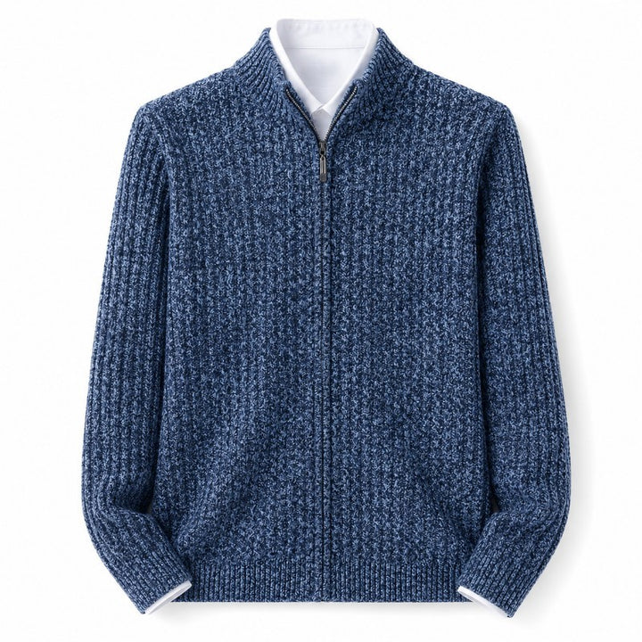 Dawson Men's Merino Wool Zip-Up Sweater