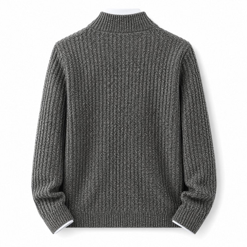 Dawson Men's Merino Wool Zip-Up Sweater
