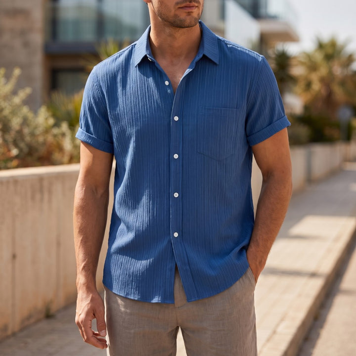Quinlan Relaxed Short Sleeve Button-Up Shirt
