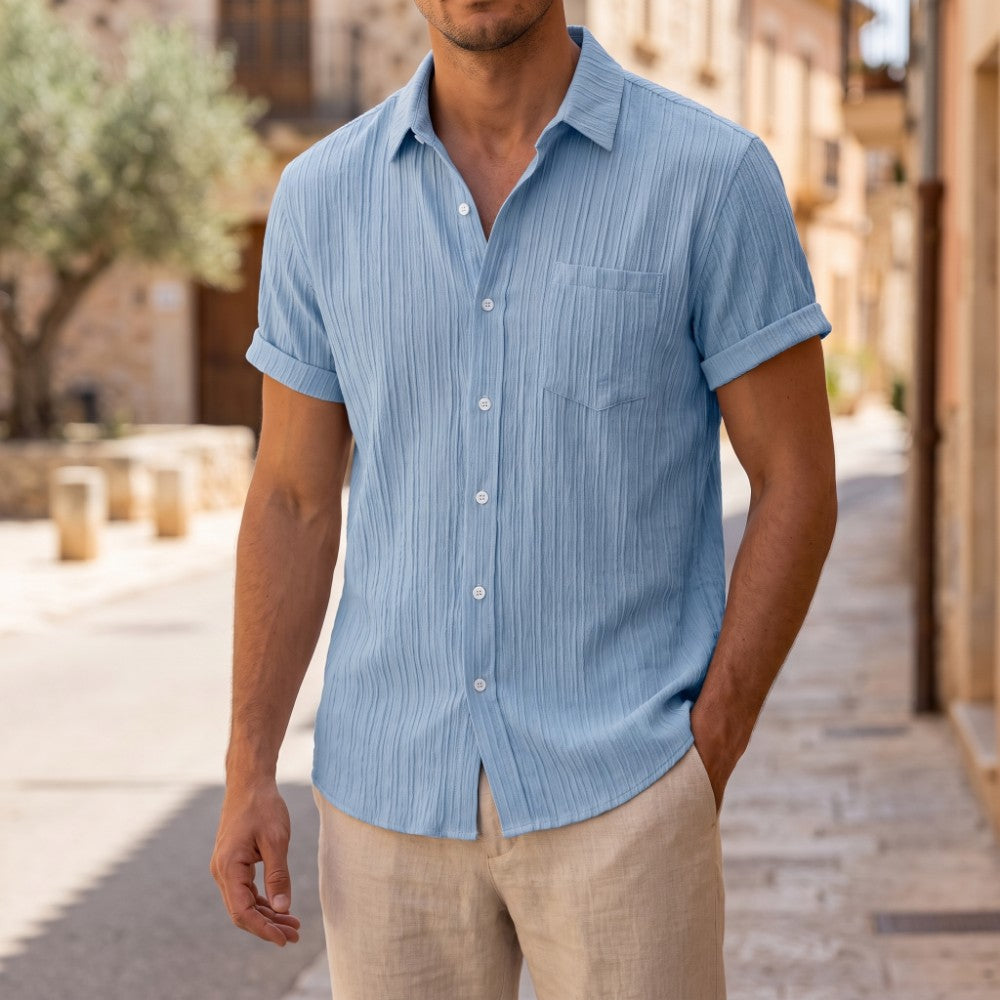 Quinlan Relaxed Short Sleeve Button-Up Shirt