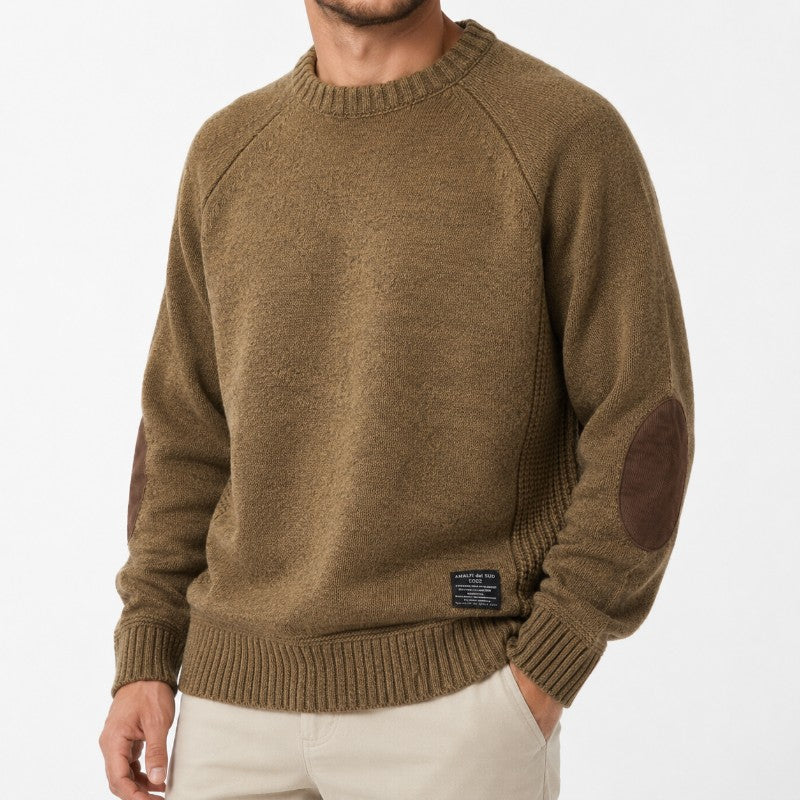 Grayson Men's Elbow Patch Wool Sweater