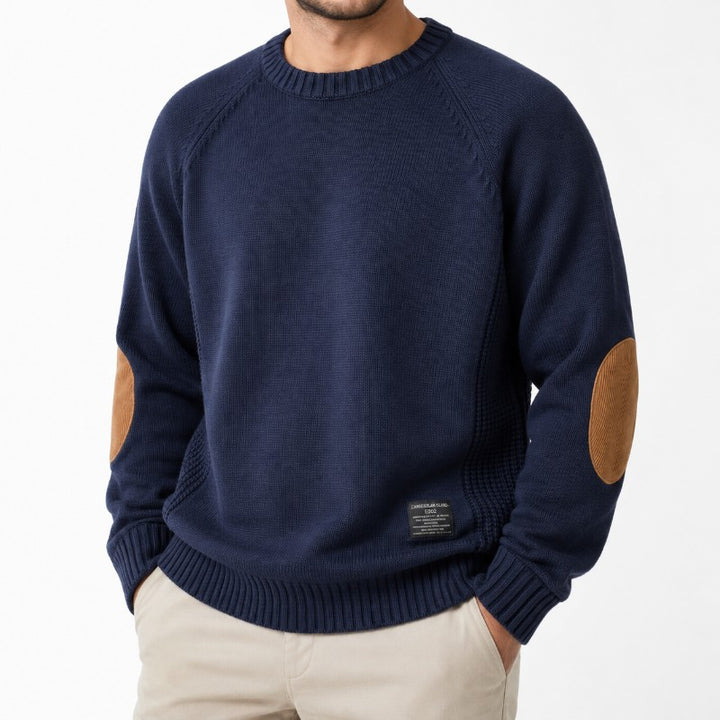 Grayson Men's Elbow Patch Wool Sweater