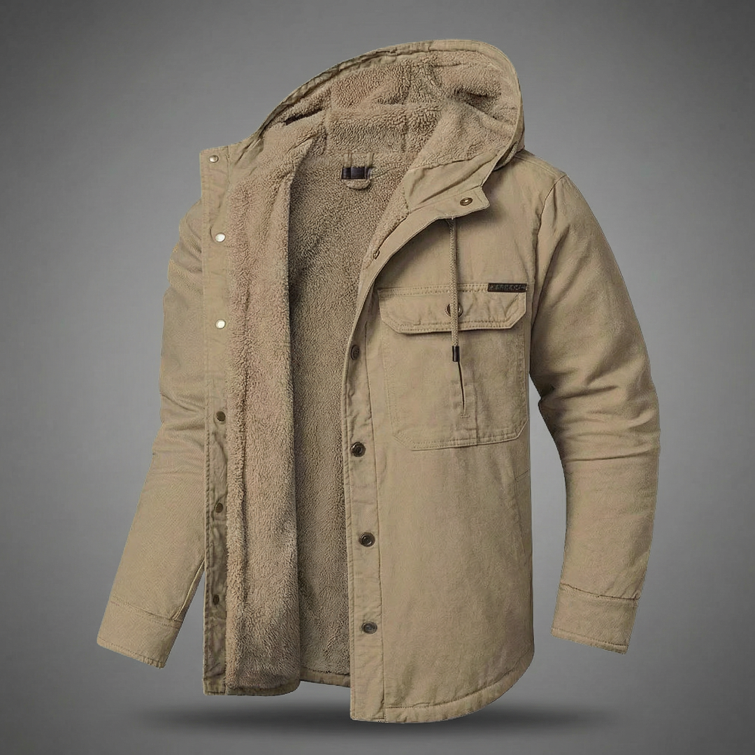 Brecken Men's Sherpa-Lined Utility Jacket