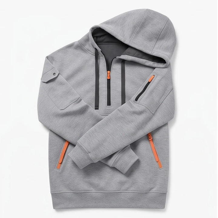 Light Gray hoodie on a white background - 2