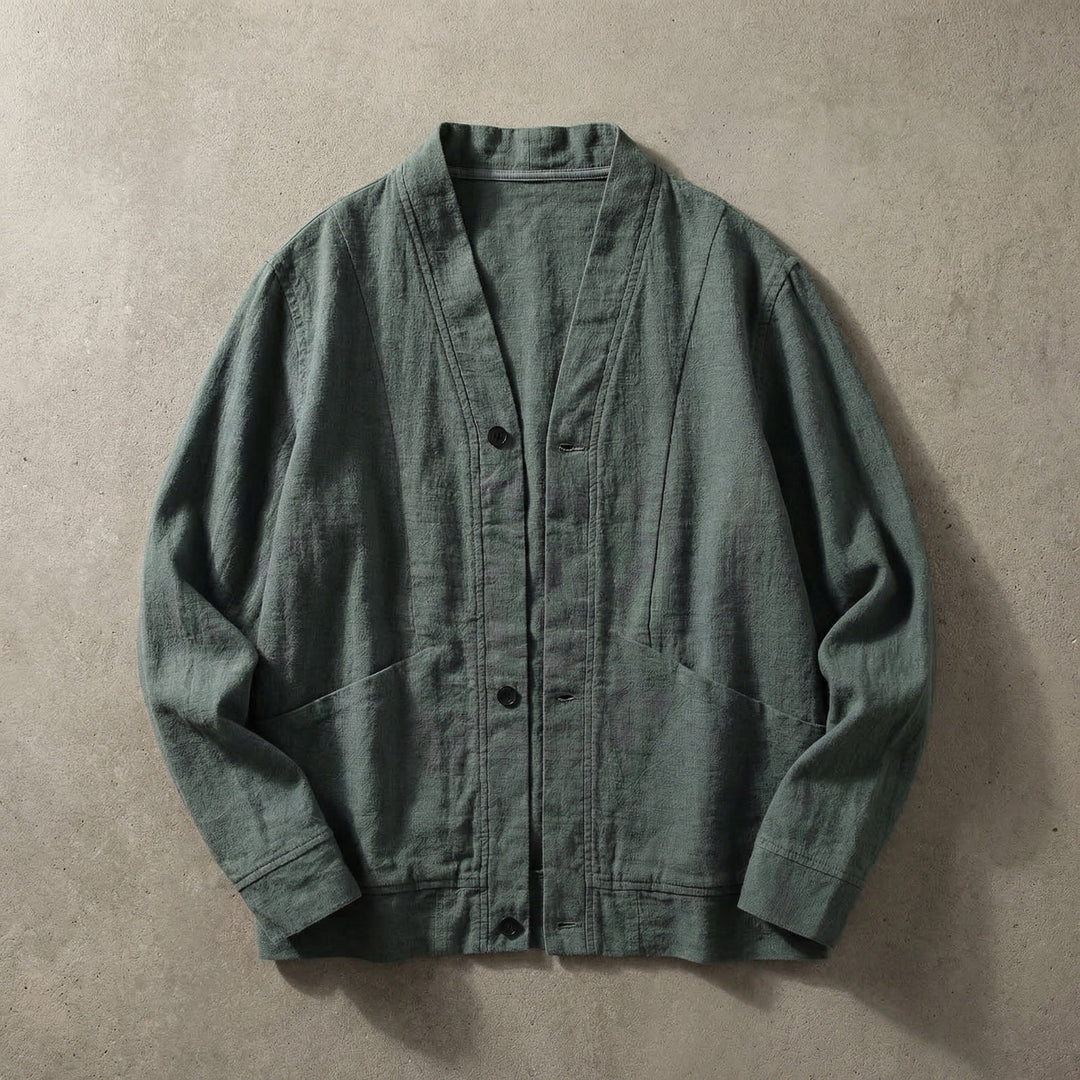 Ridgeway Men's Linen Cardigan