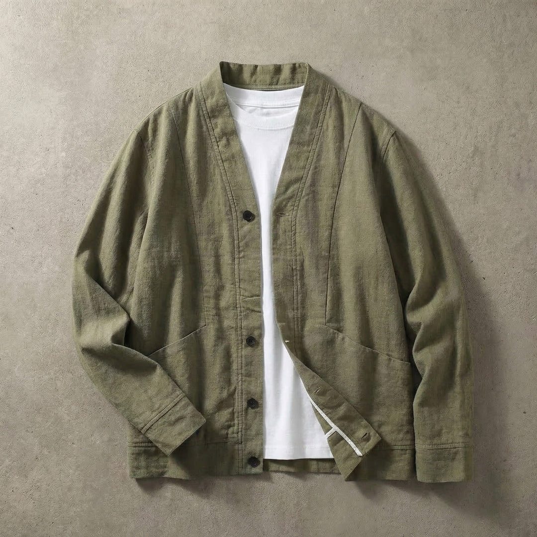 Ridgeway Men's Linen Cardigan