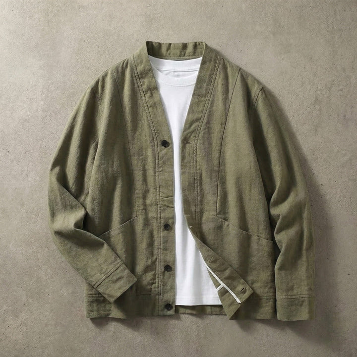 Ridgeway Men's Linen Cardigan