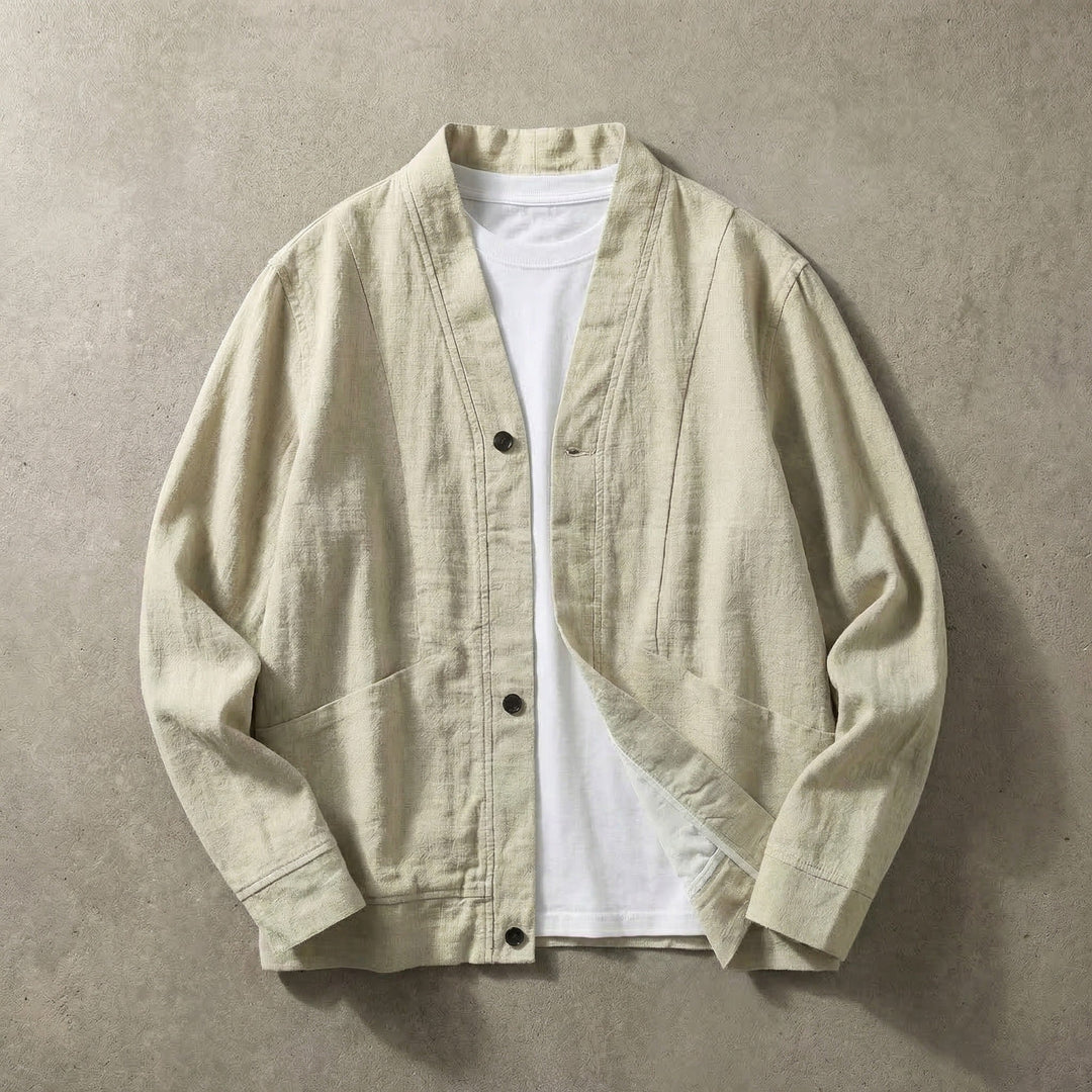 Ridgeway Men's Linen Cardigan
