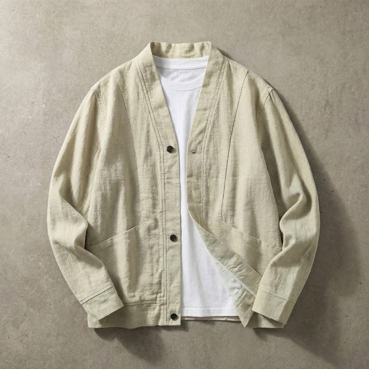 Ridgeway Men's Linen Cardigan