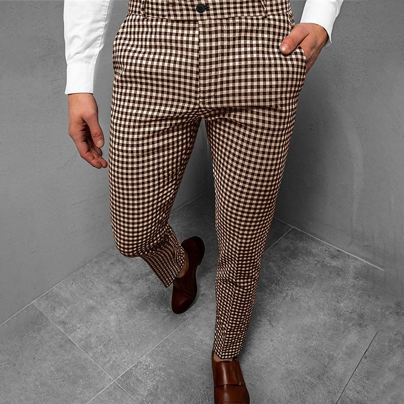 Aldous Tailored Checkered Pants