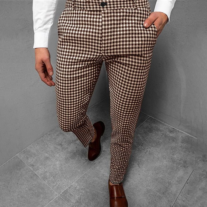 Aldous Tailored Checkered Pants