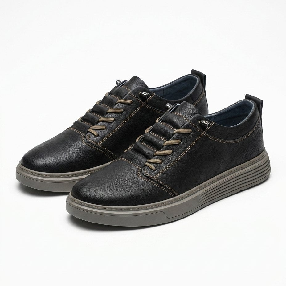 Overland Men's Leather Oxford Sneakers