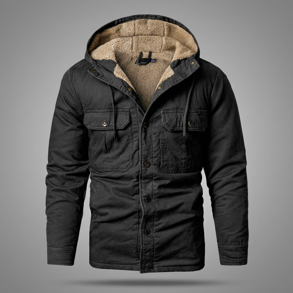 Brecken Men's Sherpa-Lined Utility Jacket