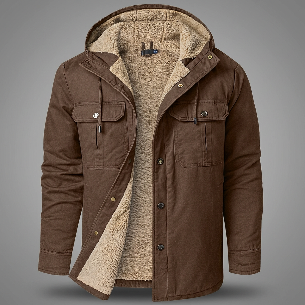 Brecken Men's Sherpa-Lined Utility Jacket
