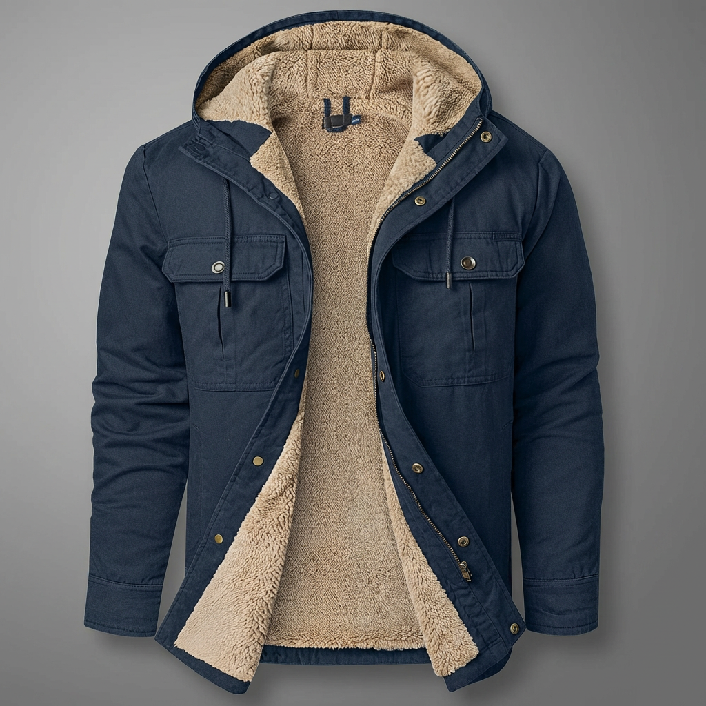 Brecken Men's Sherpa-Lined Utility Jacket