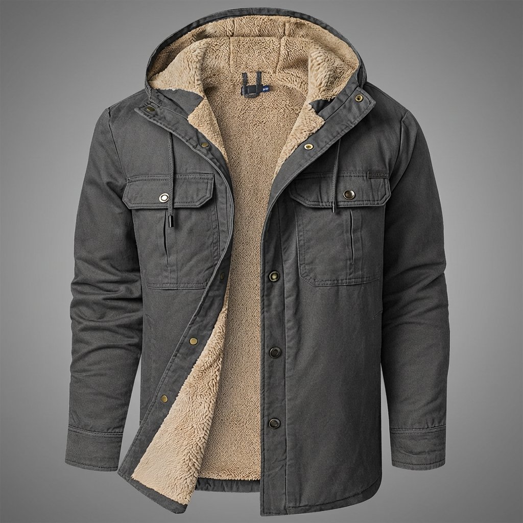Brecken Men's Sherpa-Lined Utility Jacket