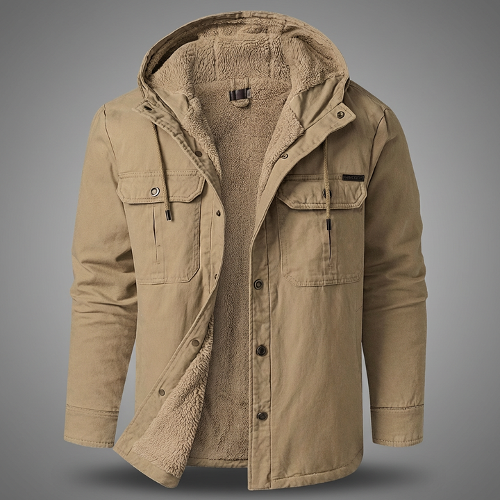 Brecken Men's Sherpa-Lined Utility Jacket