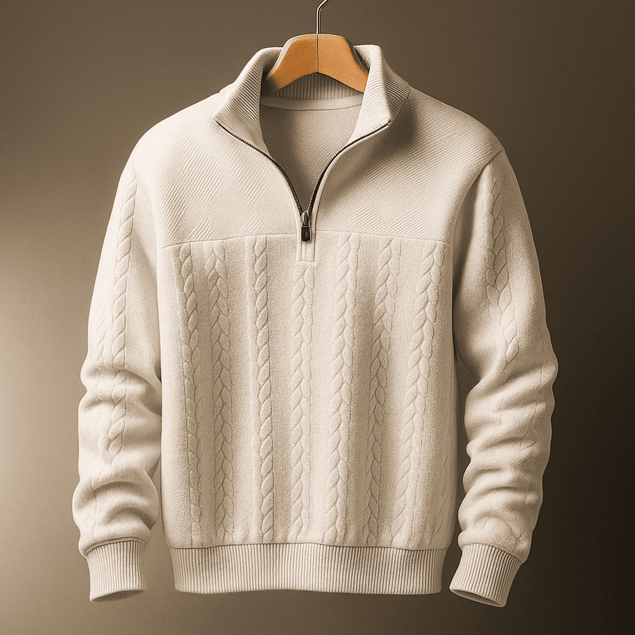 Ridgemont Men's Cable Knit Quarter-Zip