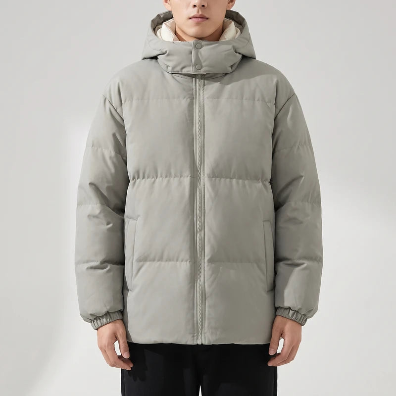 Green cotton jackets in a dark wood interior