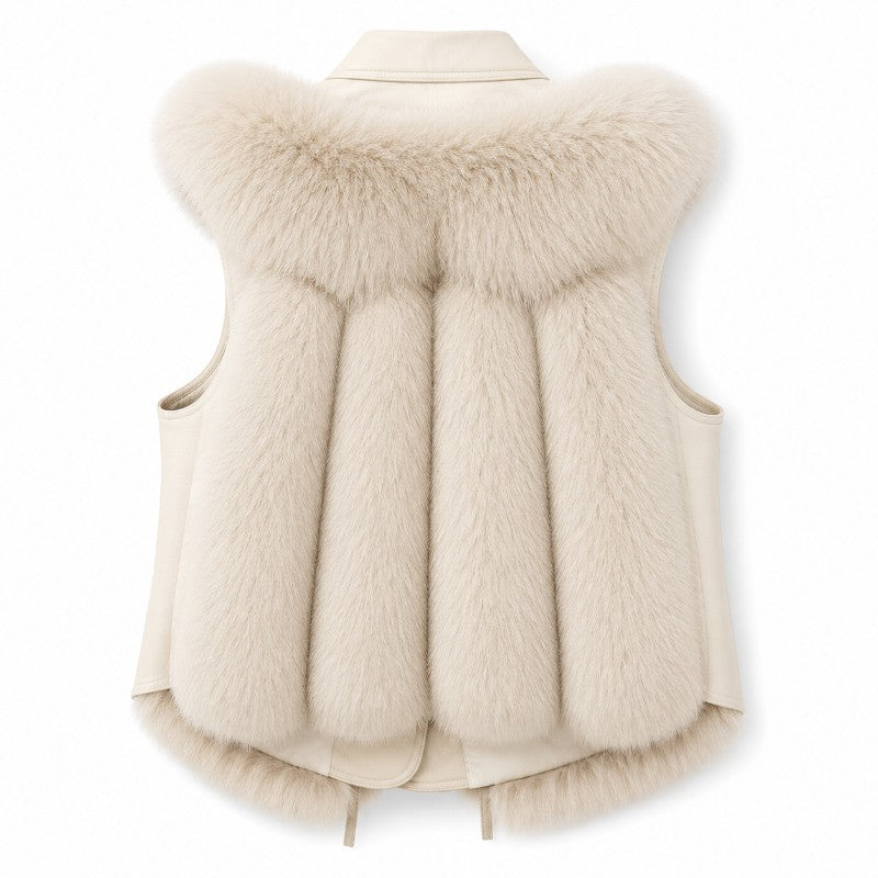 Winford Fur Lapel Vest