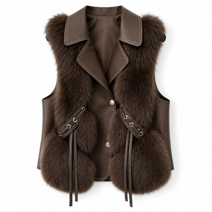 Winford Fur Lapel Vest