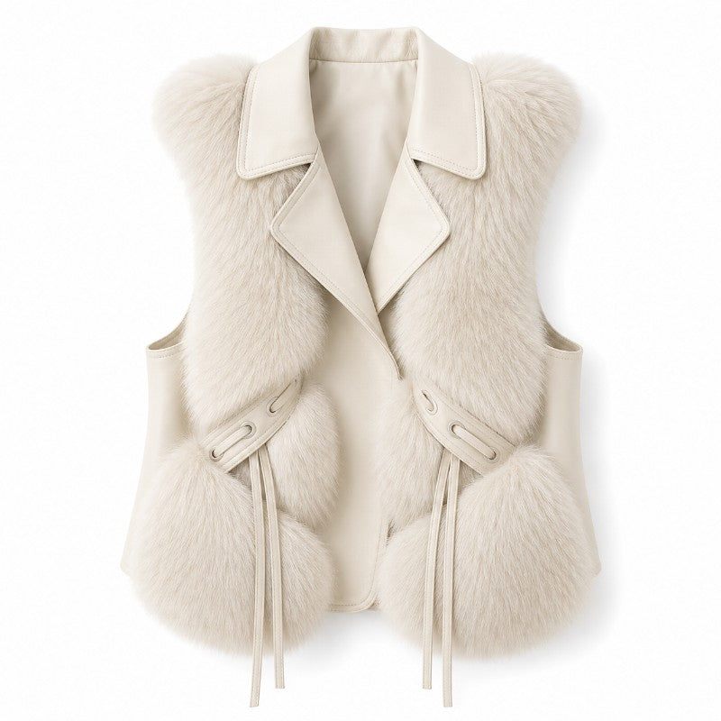Winford Fur Lapel Vest