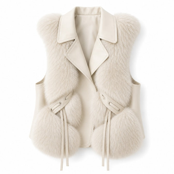 Winford Fur Lapel Vest