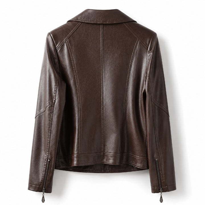 Amelie Genuine Leather Moto Jacket