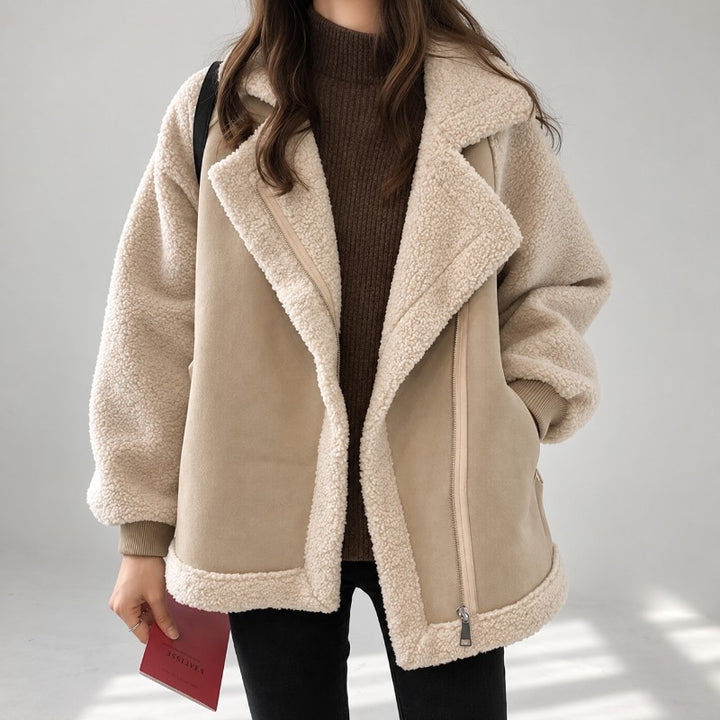 Calloway Sherpa Suede Aviator Jacket