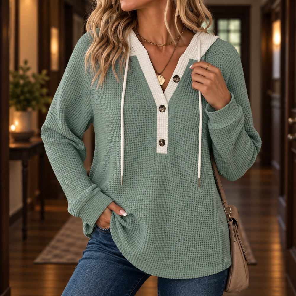 Halcyon Waffle Knit Hoodie